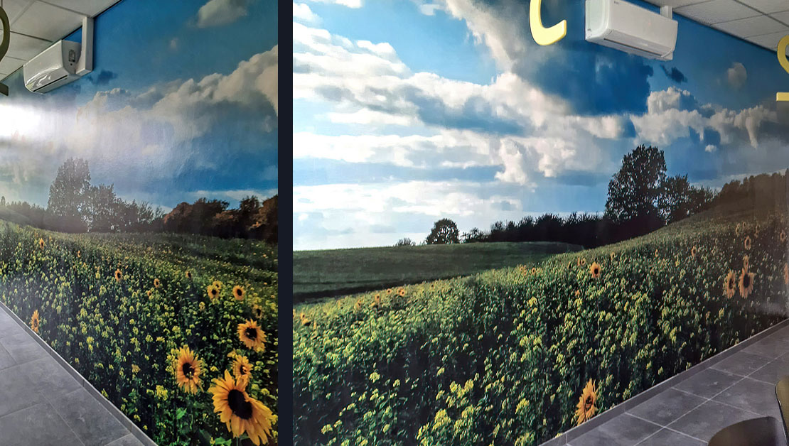 Indywidualna fototapeta na ścianie belgijskiego ratusza