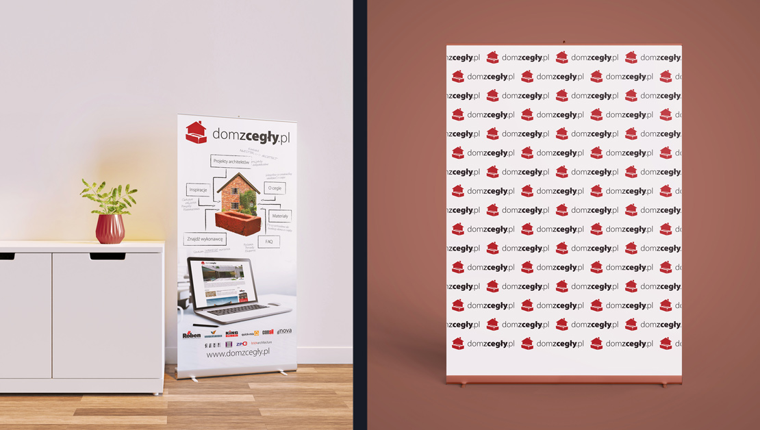 Projekt roll-upów reklamowych Dom z Cegły