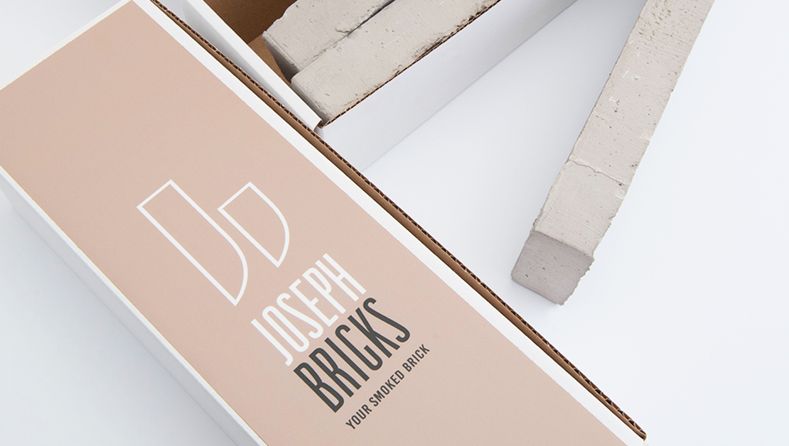 Samoprzylepne etykiety na pudełka Joseph Bricks