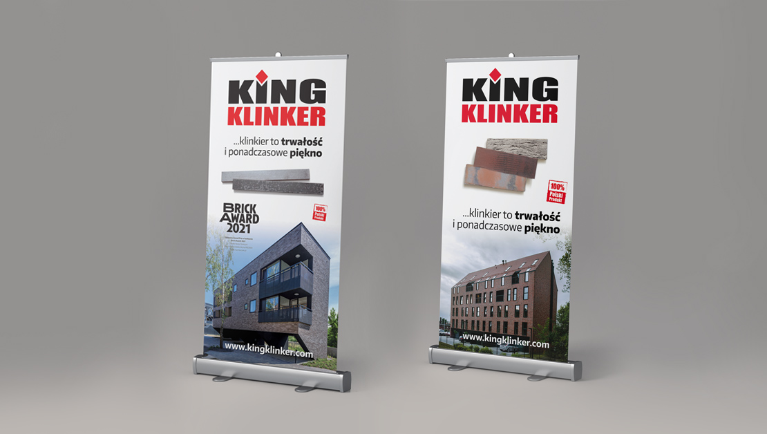 Roll-upy reklamowe King Klinker