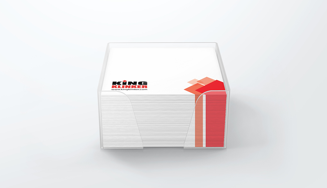 Karteczki na notatki z nadrukiem King Klinker