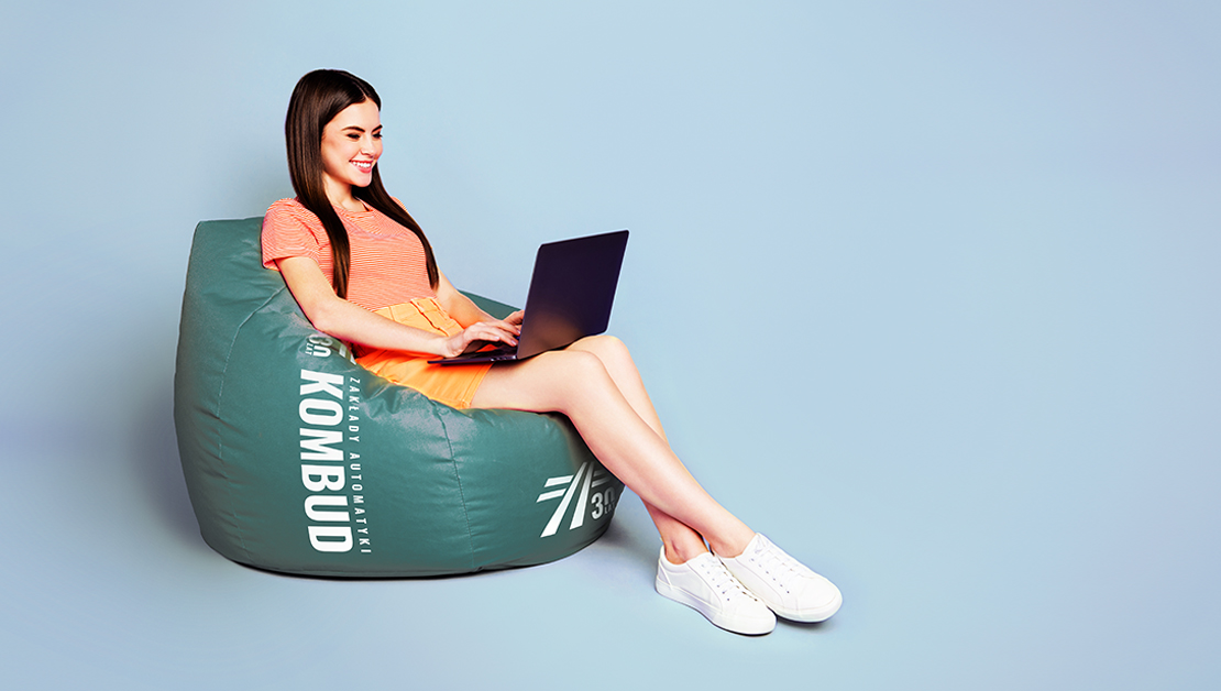 Pufa z nadrukiem Kombud