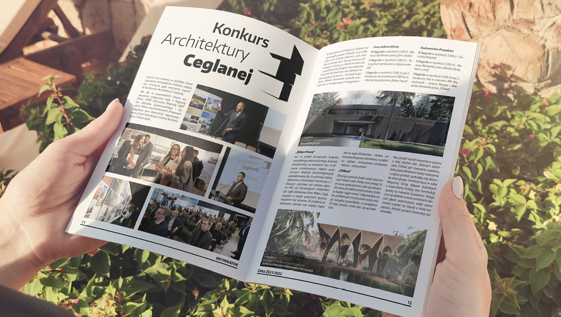Artykuł sponsorowany relacjonujący galę rozdania nagród Konkursu Architektury Ceglanej