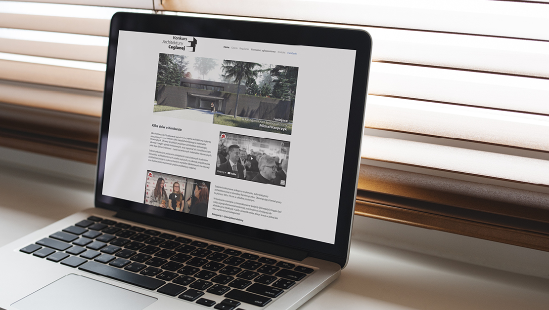 Strona internetowa Konkursu Architektury Ceglanej