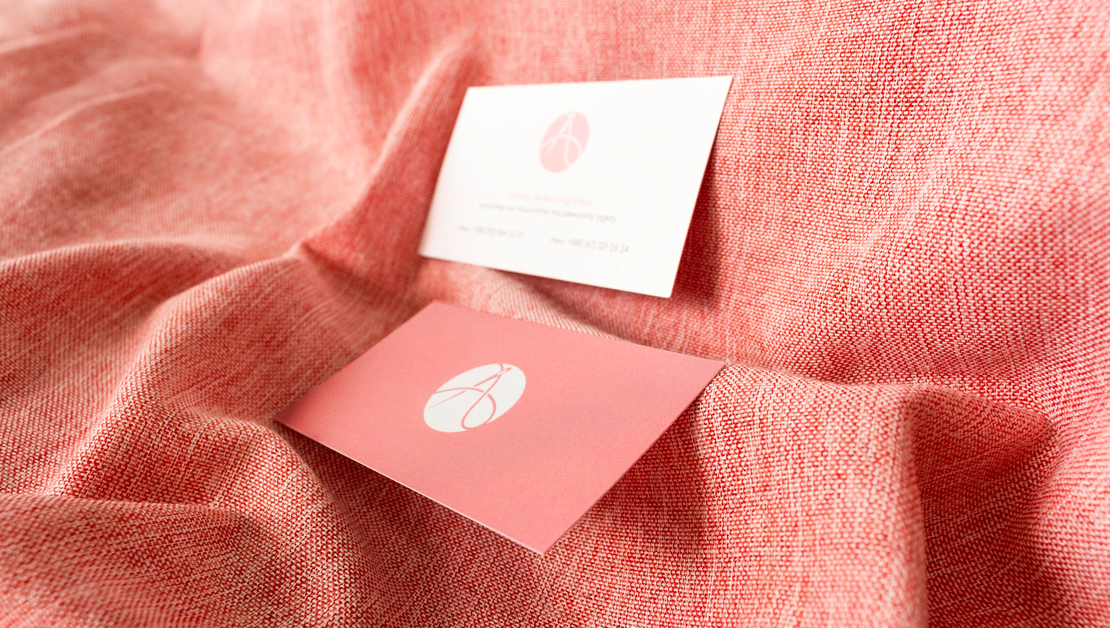 Projekt wizytówek dla krawcowej