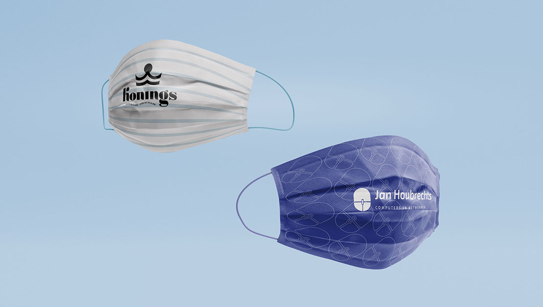 Projekty nadruku firmowych maseczek