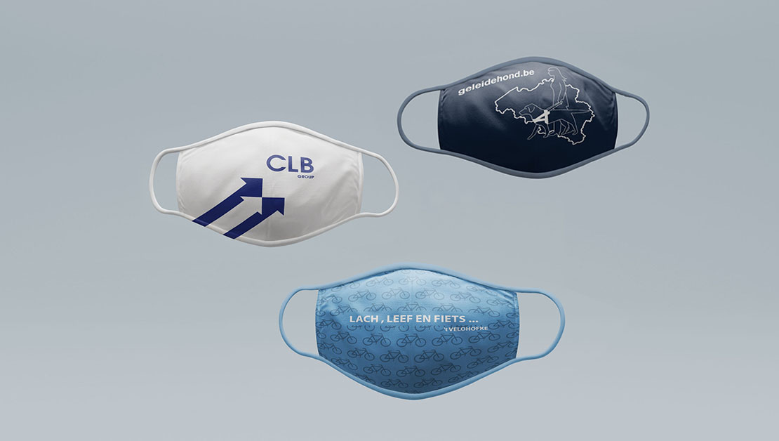 Projekty nadruku firmowych maseczek