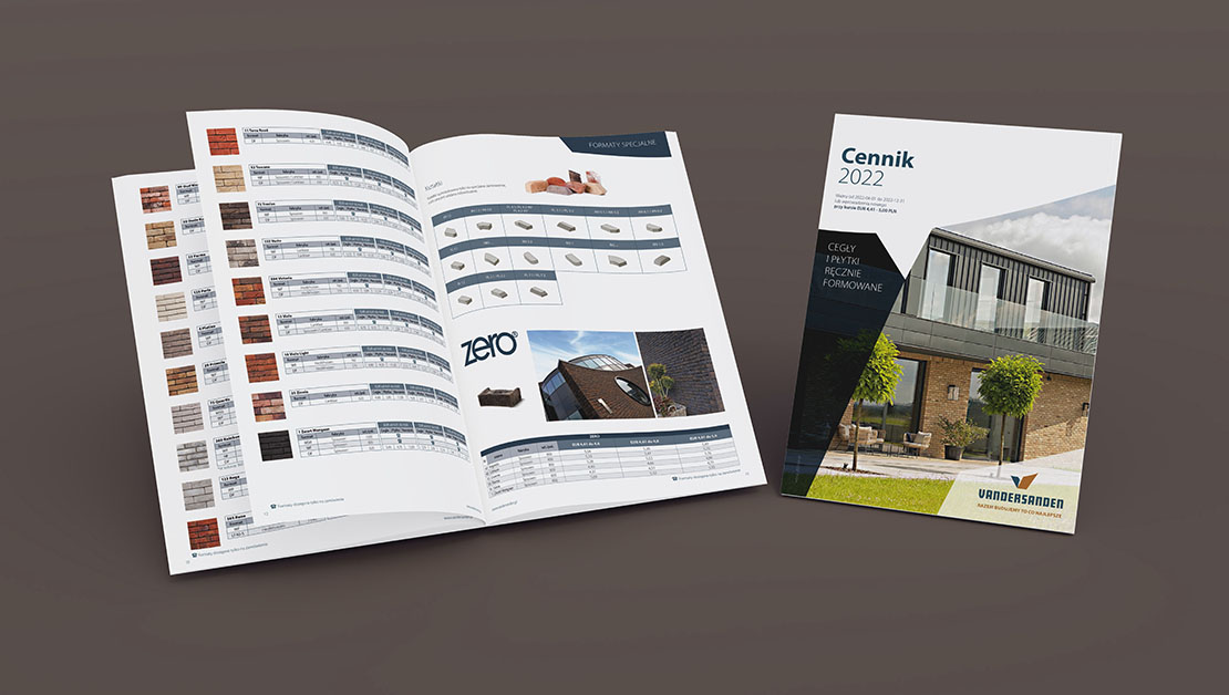 Cennik produktów firmy Vandersanden