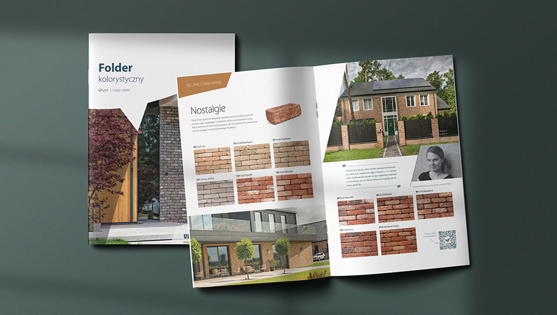 Folder-katalog kolorów cegieł Vandersanden