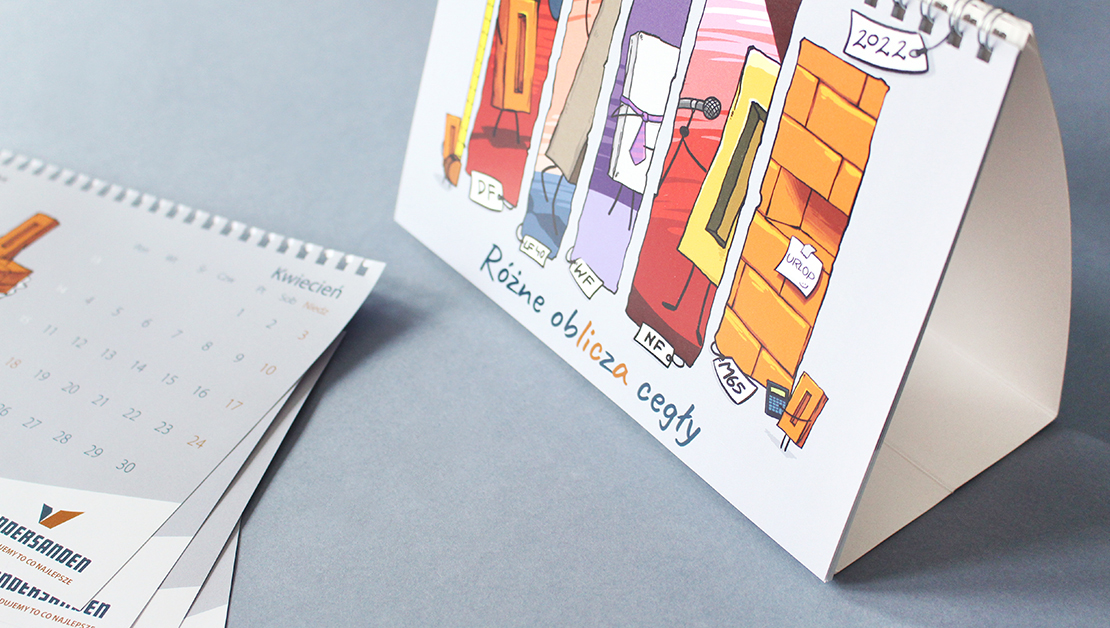 Kalendarz biurkowy Vandersanden