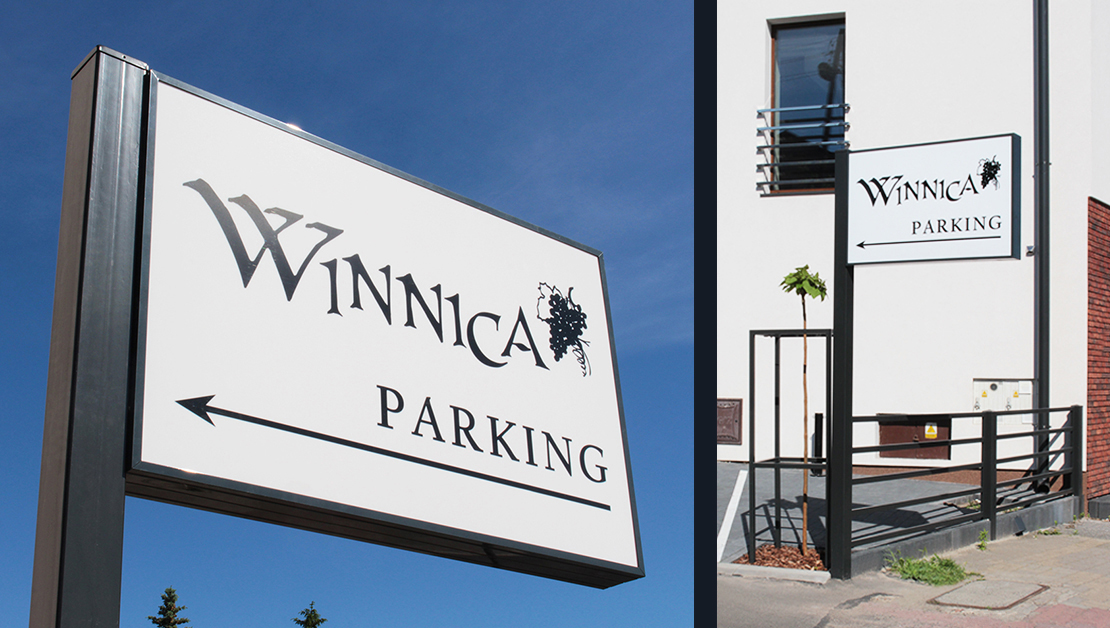 Kaseton infomacyjny Winnica